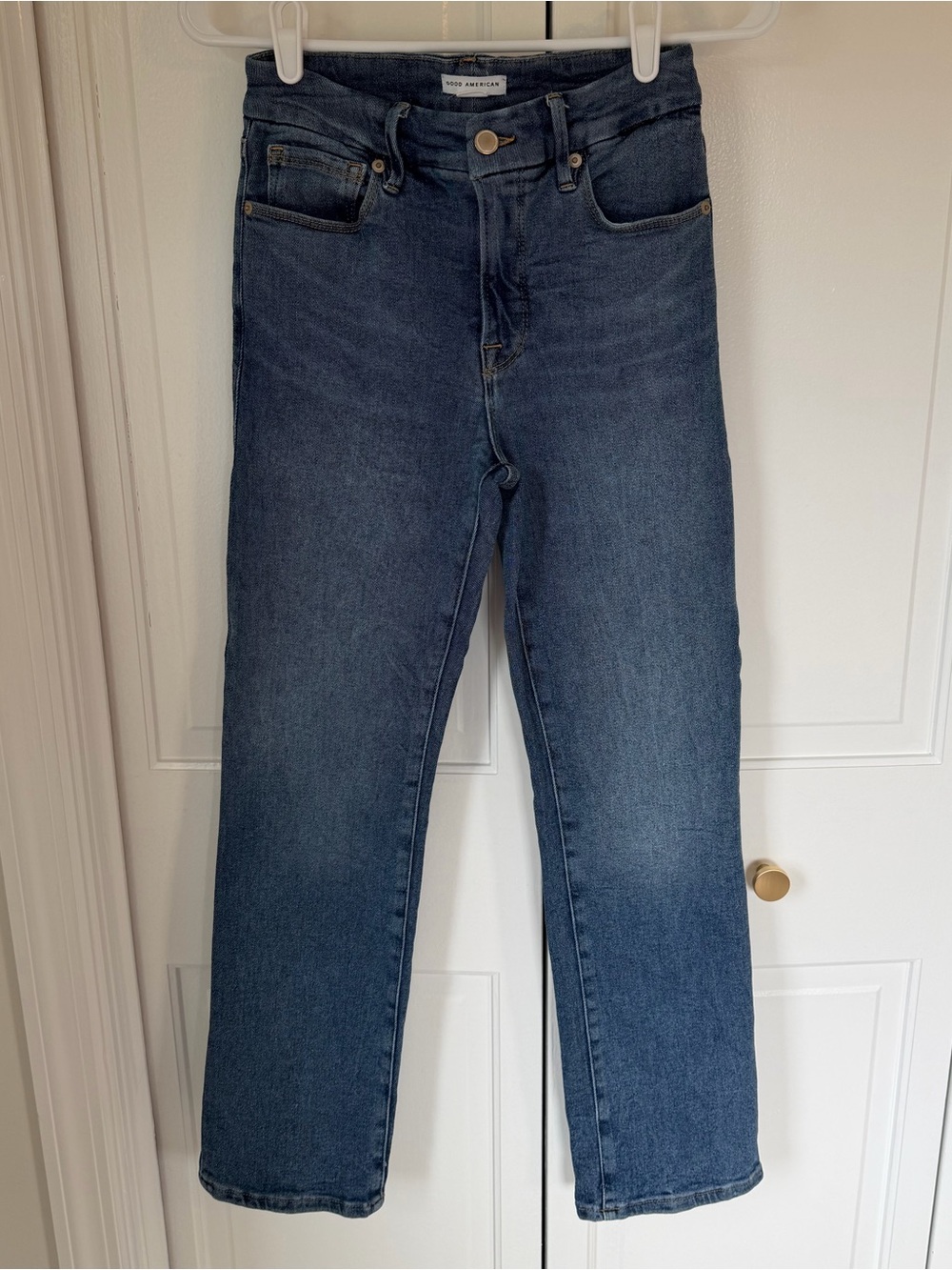Good American Good Legs Jeans Size 2/26 Blue Stretch Denim‎